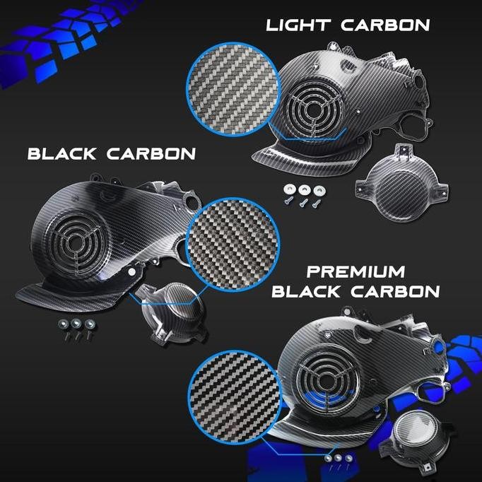 Produk Baru Cover Kipas Magnet Karbon Mio J IND Onderdil Variasi Racing Motor