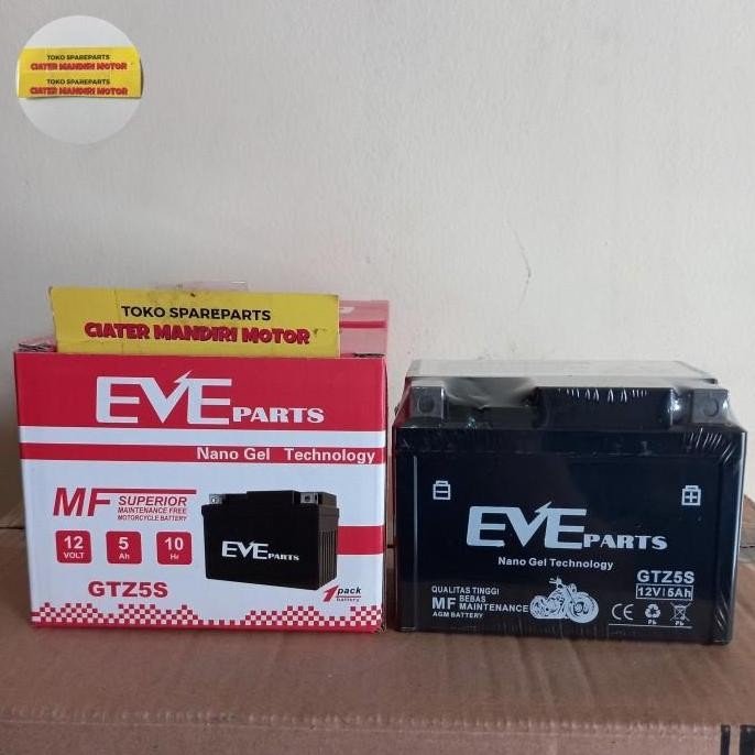 Produk Baru Aki GTZ5S MF Mio Soul J GT Z Fino Xeon Xride - Aki Kering Motor Matic