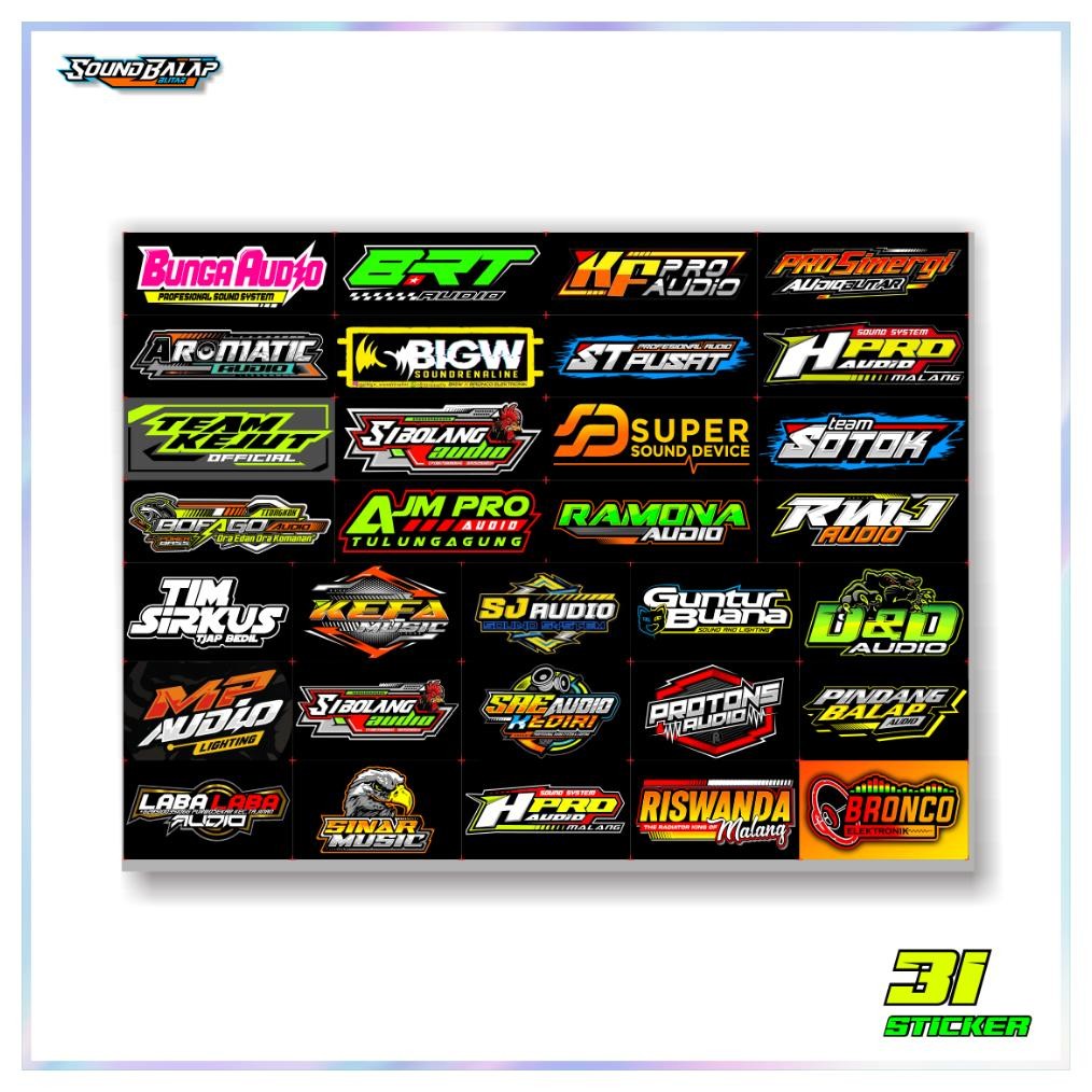 

(New Cod) Stiker Sound System Vynil Doff Jeruk Anti Air - Isi 28/25/26/31/32 - Brewog Brengos K5 Maximal Hrj Riswanda Sx20