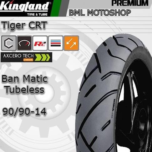 Produk Baru Ban Matic Tubeless 90/90-14 Kingland CRT Ring 14 Mio Beat Vario Xride Fino Soul GT