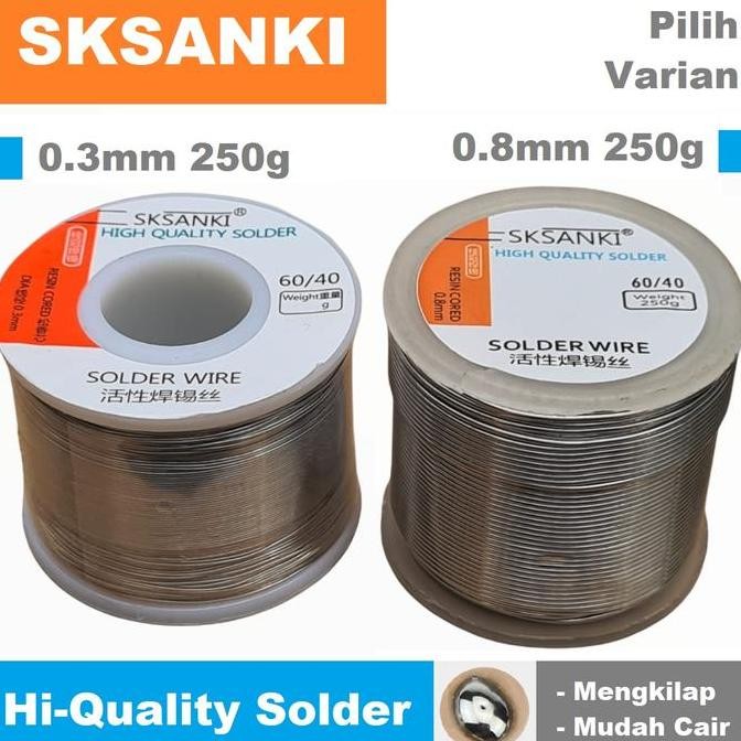 TIMAH ROL BESAR TENOL KAWAT GULUNG HIGH QUALITY SOLDER WIRE FLUX CORE