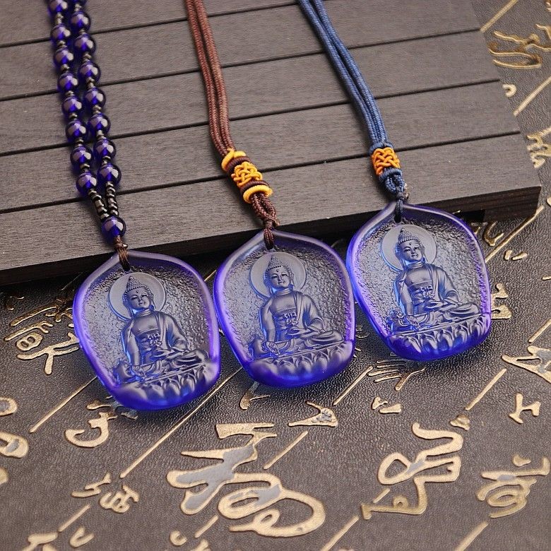 Kalung Buddha Kristal Raja Obat Kuno Berlapis
