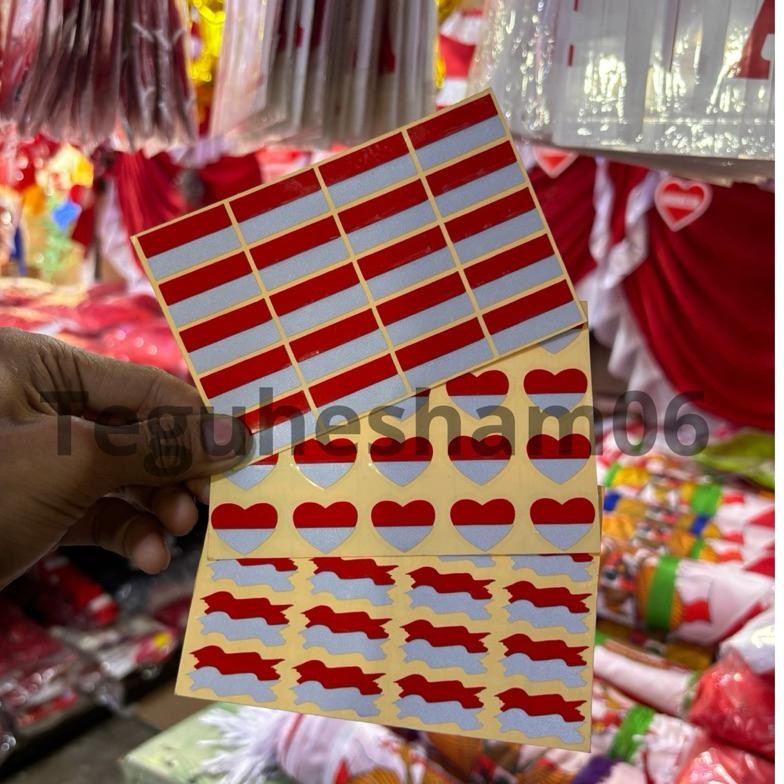 

Fbx-4 Sticker Pipi Bendera Indonesia Dunia Ori Stiker Hiasan Pipi Grosir / 17 Agustus