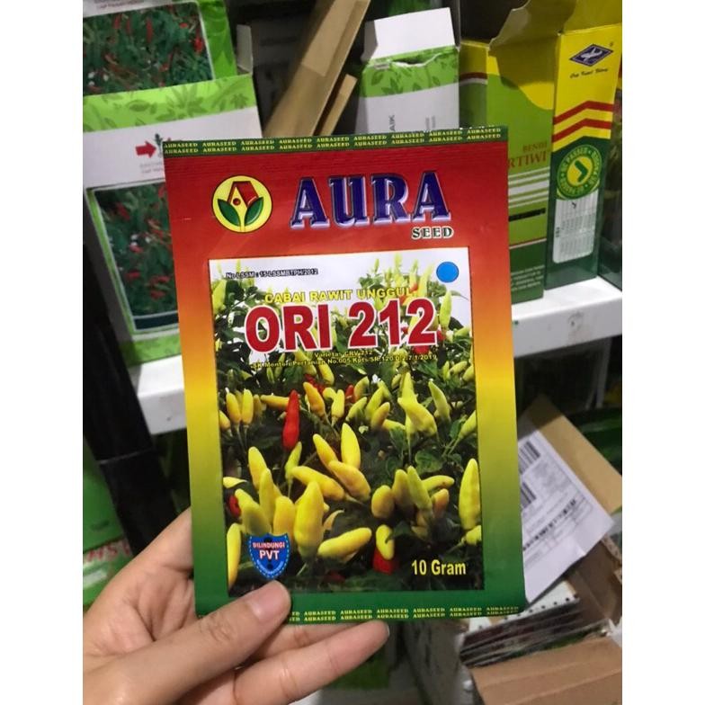 Benih cabe rawit ORI 212 10 gram cabai rawet putih ORI212 dari aura seed
