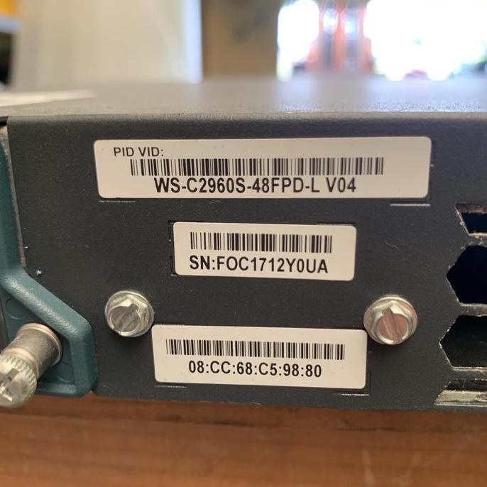 Cisco Catalyst 2960-S Poe+ 10G 48 Port Gigabit New Stok