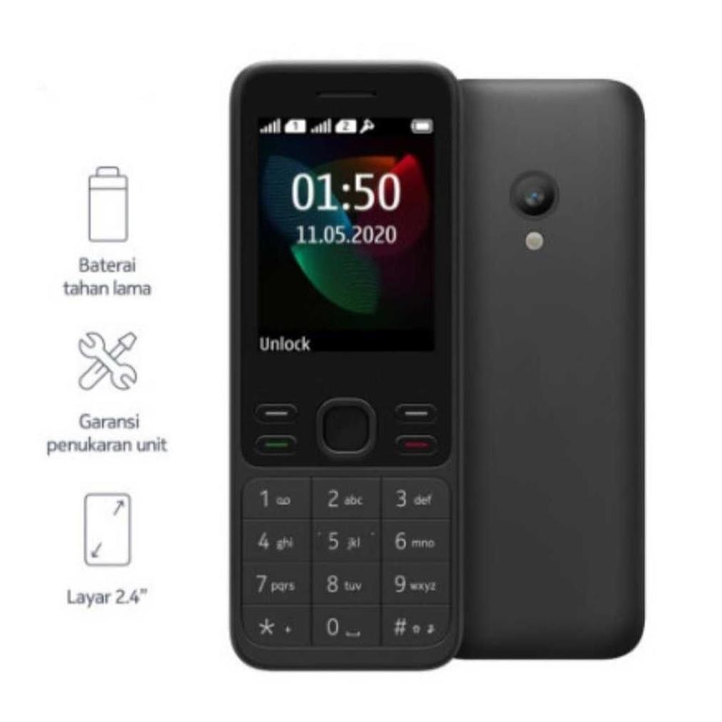 Hp Nokia 150 2020 Baru [Garansi 1 Tahun] Kamera, Radio, Senter, Slot Memori, Dual Sim | Baterai Awet