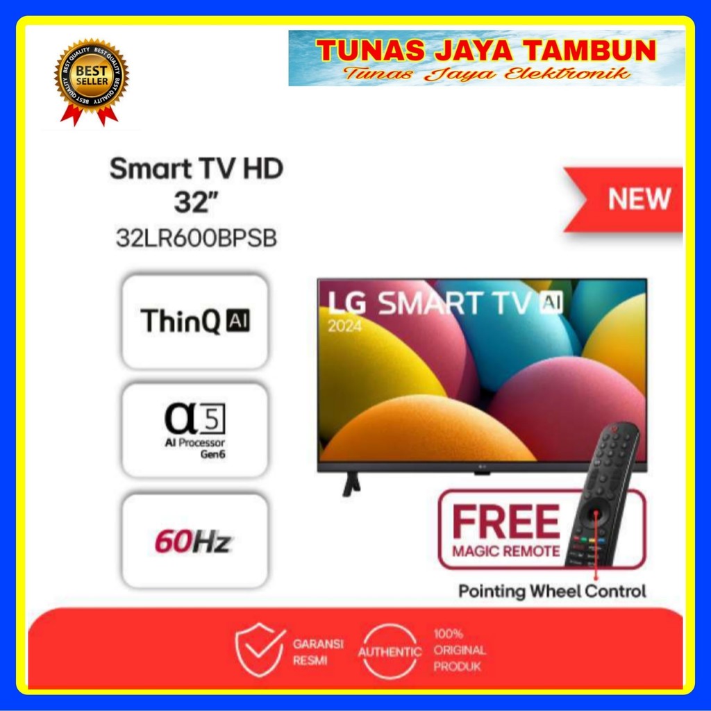 LED LG 32LR600 / LED LG SMART TV 32 INCH MAGIC REMOTE / LG LED 32 INCH SMART TV 32 LR 600 MAGIC REMO