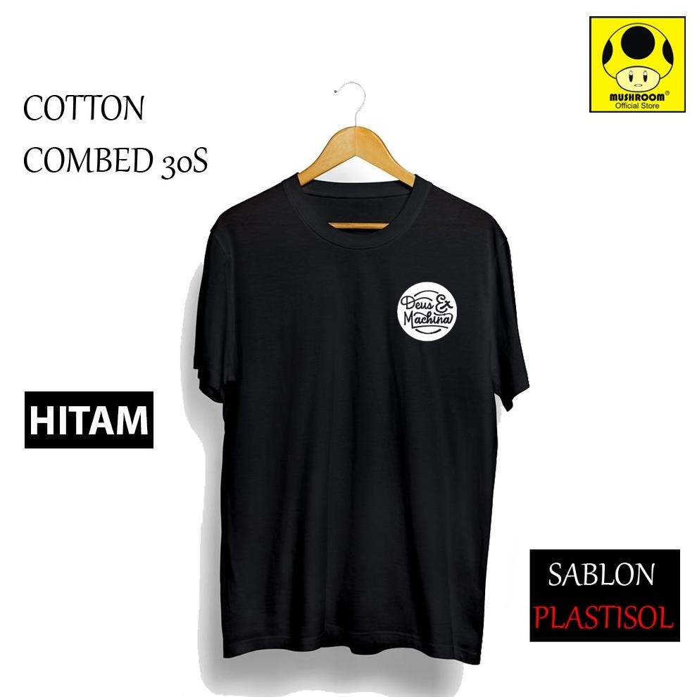 Terbaru Kaos Distro Pria Dan Wanita Original 100% Cotton Combed 30'S Logo Deus Machina