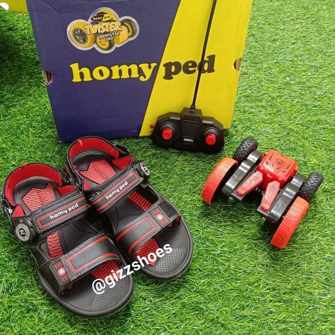 Sepatu Sandal Gunung Anak Cowok Laki Homyped Falcon-1 Hitam Biru Merah
