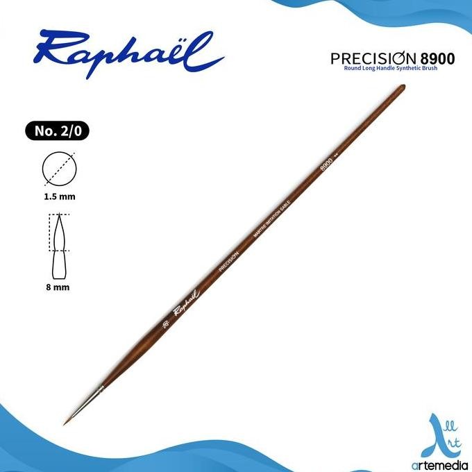 

Promo Kuas Raphael 8900 Round Brush - Kuas Detail Sintetis Gagang Panjang