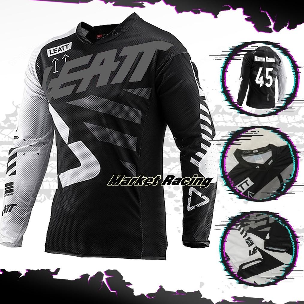 Tshirt Kaos Baju F0X PUTIH HITAM (Baju Saja) Trail Jersey Motor Cross Motocross Adventure Trabas Pri