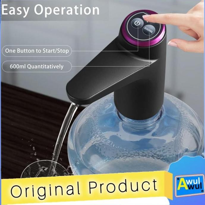 Promo Keran Pompa Galon Elektrik Baterai Rechargeable 1200 Mah