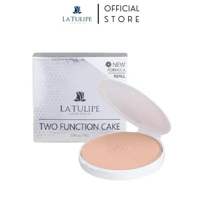 SIAP KIRIM LA TULIPE REFILL TWO FUNCTION CAKE - BEDAK PADAT REFIL NATURAL GLOWING