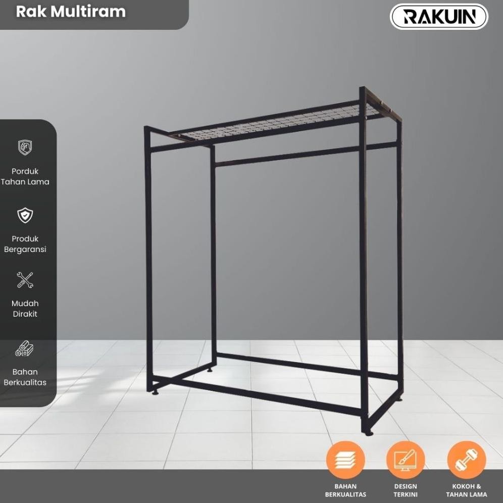 RAK MULTIRAM - RAK BAJU  / GAWANG BAJU UNTUK GAUN , GAMIS , PAKAIAN/ DISPLAY TOKO , BUTIK  - RAKUIN