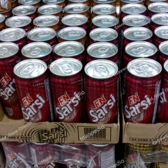 

F&N Sarsi Minuman Kaleng Soda 330Ml ( 1 Kratz Isi 24 Kaleng )