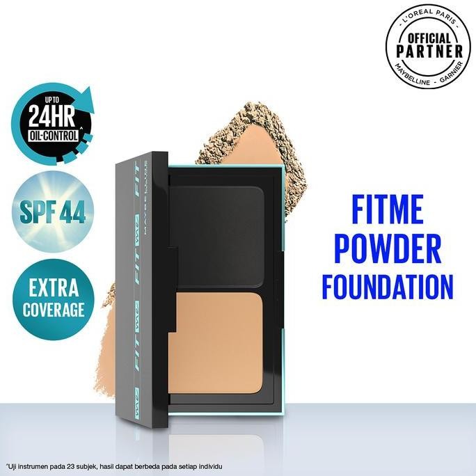 SIAP KIRIM MAYBELLINE FIT ME MATTE PORELESS 24HR - BEDAK PADAT OIL CONTROL FOUNDATION