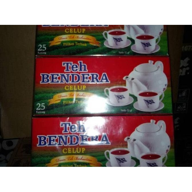 

Hot Sale!, Teh Bendera Kotak Celup Isi 25 Pcs