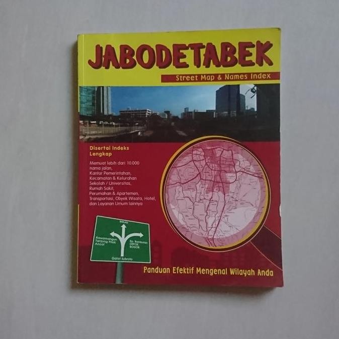 

Buku Peta Jabodetabek Street Map & Names Index
