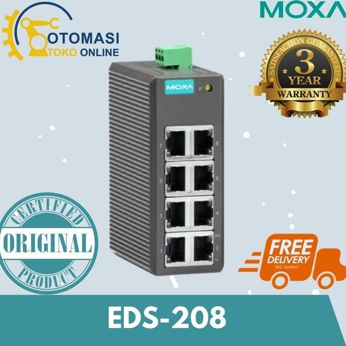 Moxa Eds-208 Unmanaged Ethernet Switch