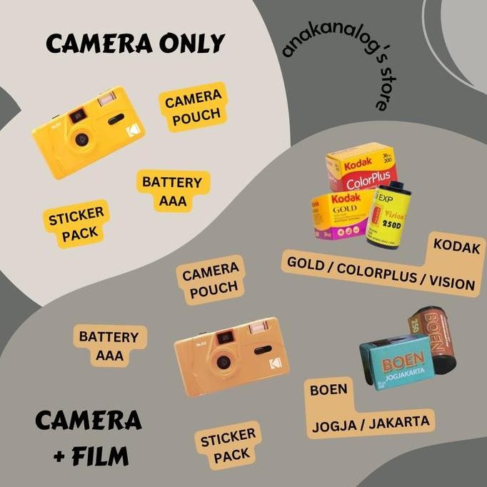 ready stock  Kodak M35 Point and Shoot Reusable Camera Film