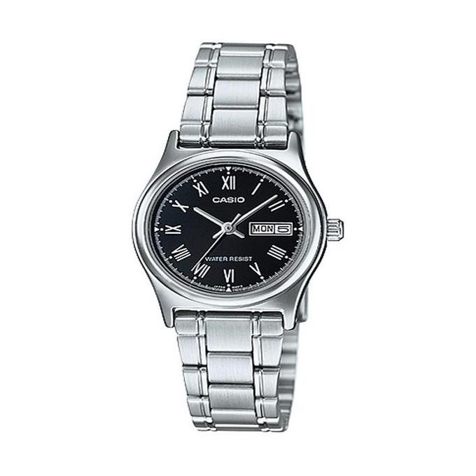 new  Casio Analog Jam Tangan Wanita Rantai Silver LTP-V006D-7B2 Original