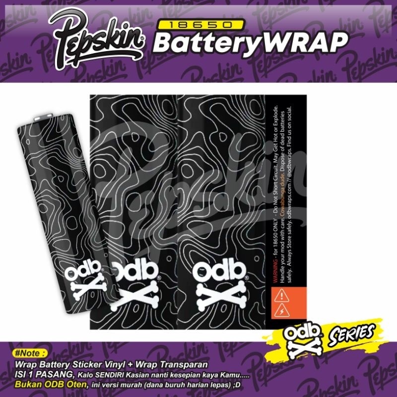 

Promo2pcs - Stiker Wrap Batrei 18650 Odebe V8 Garskin Stiker/not Case Premium Quality CustomCOD