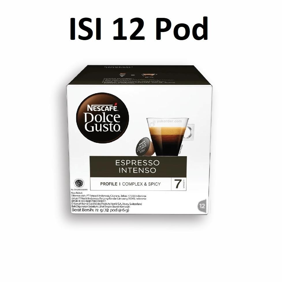 

Nescafe Dolce Gusto Espresso Intenso 12 Capsule | Coffee Kapsul Kopi