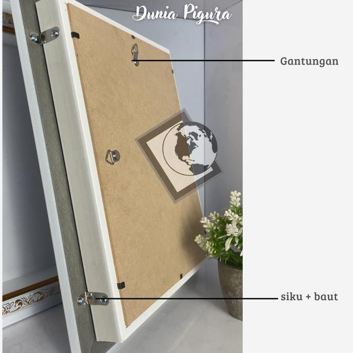 ready stock  [MOTIF] Bingkai Mahar 3D Scrapbook A4 (21 x 30 cm) Variasi Ukir - Kedalaman 2,5cm, 3cm 