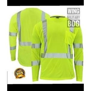 new  Kaos Panjang Lapangan Safety Scotlight - Kaos Proyek Bahan Dingin