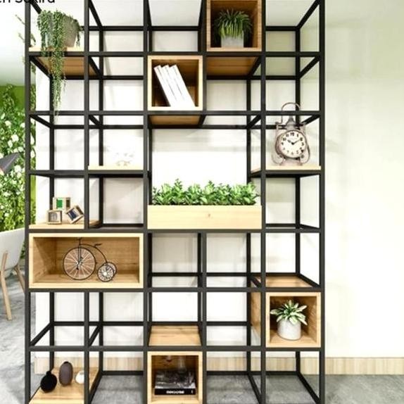 Rak Partisi Ruangan Partisi Industrial Pembatas Ruangan  Minimalis murah