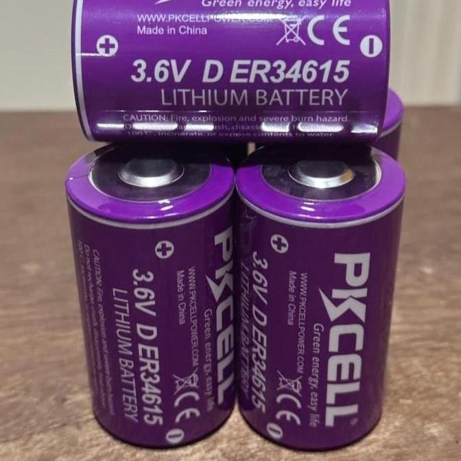 Battery Baterai Lithium PLC ER34615 3.6V D 19000mAh 19Ah Ungu murah