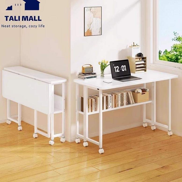 Meja Lipat Kayu Serbaguna Meja Laptop Lipat Portable Minimalis Meja Portable Motif Kayu