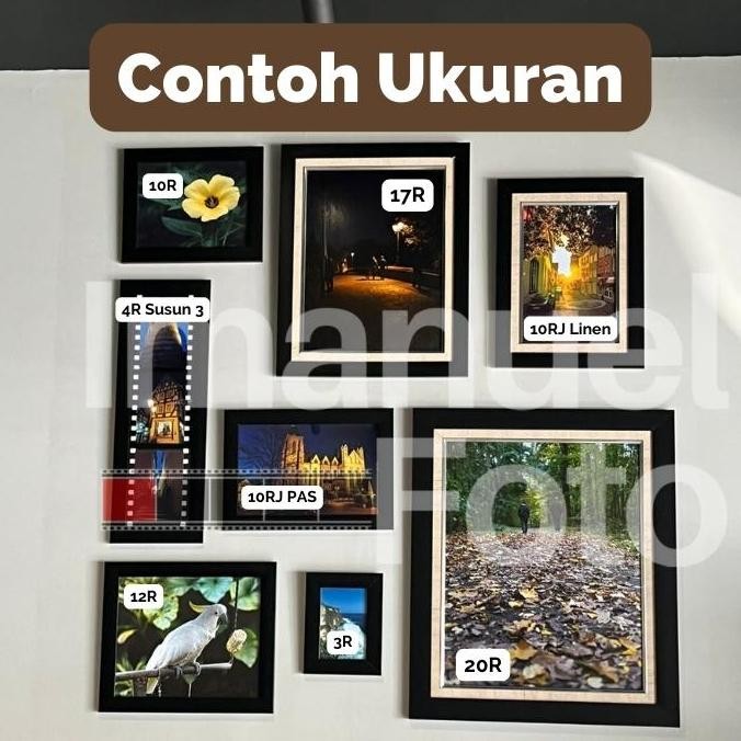 ready stock  Bingkai Foto Frame 20R 40x50 / 24R  40x60 / 50x60 Hiasan Dinding