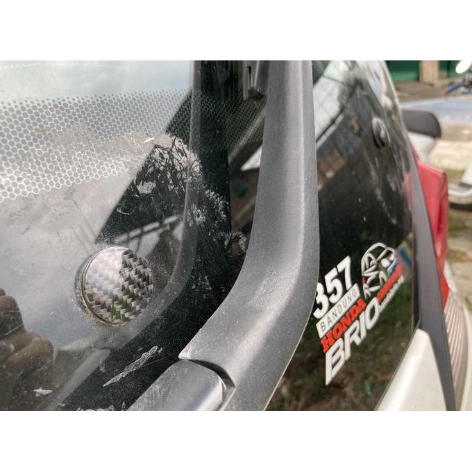 COVER BAUT KACA BELAKANG BRIO E/RS CARBON FIBER