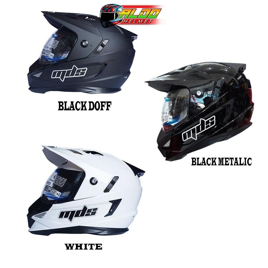 Terlaris Helm Mds Super Moto Original / Mds Full Face / Double Visor / Mds Super Pro Terlaris / Helm