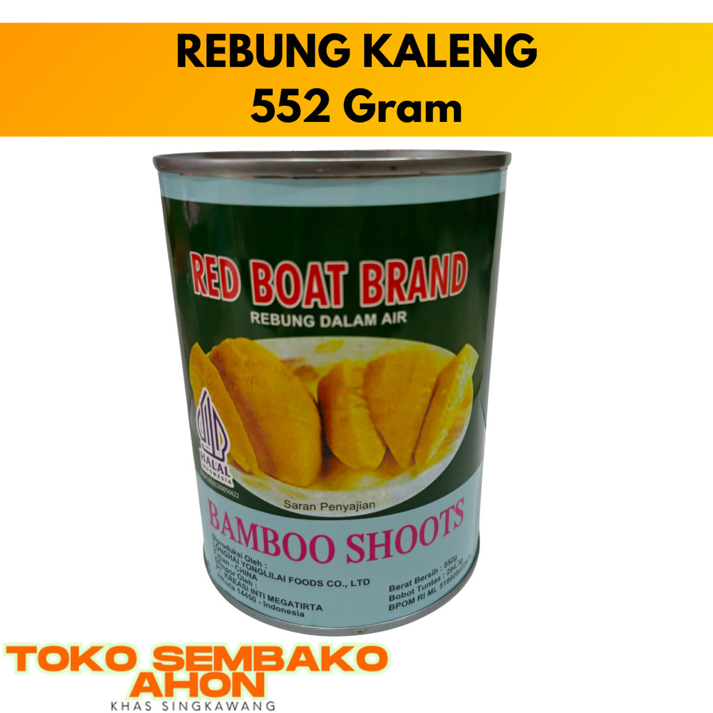 

RED BOAT BAMBOO SHOOTS 552 gr / Red Boat Bambu Kaleng / Rebung Kaleng Redboat / Bamboo Shoot Kalengan / Red Boat Bamboo 552g