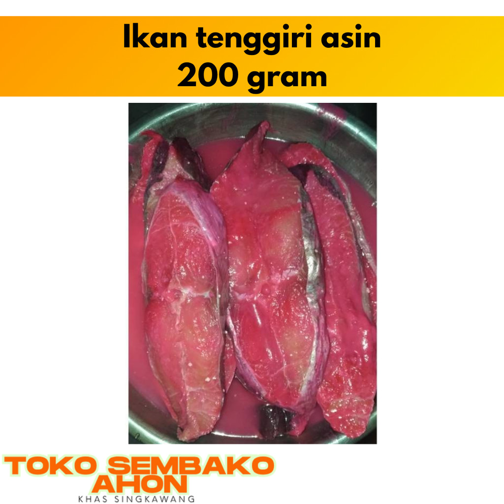 

Ikan Tenggiri Asin / Makau Koi Kurang Lebih 200 Gram | Ikan Asin Tenggiri Kalimantan