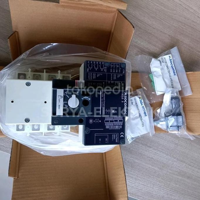 Cos Ohm Motor Motorize Otomatis 40A 3 Phase 4P Socomec Atys S 95034004