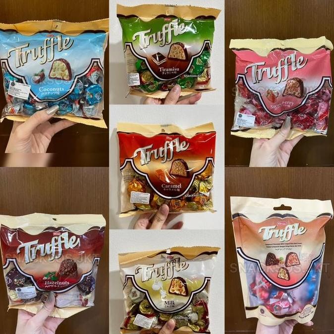 

ELVAN TRUFFLE CHOCOLATE COCONUT / HAZELNUT / STRAWBERRY / ASSORTMENT / MILK / CARAMEL / TIRAMISU