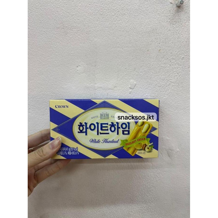 

CROWN WHITE HEIM HAZELNUT CREAM - SNACK WAFER VANILLA HAZELNUT CREAM KOREA