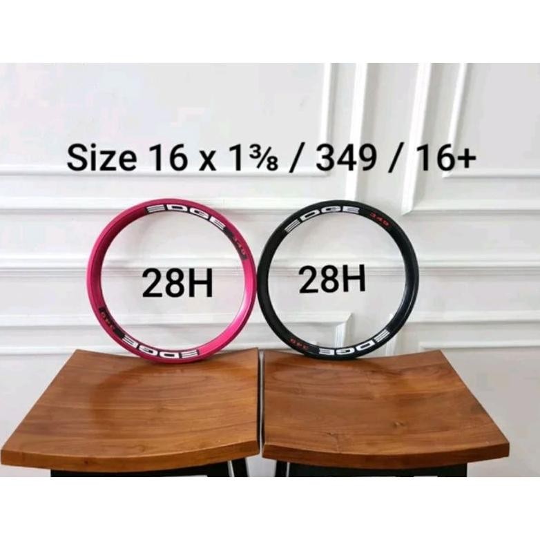 Special Rims Velg Edge Size Rim Ukuran 16 Plus 16 X 1 3Per8- 349 - 16 Inch Lubang 28H 28 H 32H 32 H 
