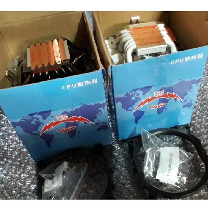Hsf Qiuzaim Db 920 Cpu Cooler  Pc Cooler  90Mm Single Fan 6 Pipes Mantap Super Adem Mendekati Perfor