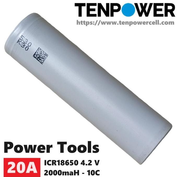 18650 Original Tenpower Battery Charger Baterai Asli Bor Wireless/Vape