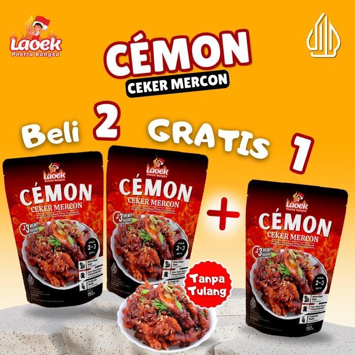 

Paket Dapat 3 Cemon Ceker Mercon Pedas Tanpa Tulang Siap Saji Spicy Makanan Lauk 1 Pack Ceker Ayam Food Daging Instan Seafood Meat Instan Ready To Eat Tanpa Harus Di Frozen
