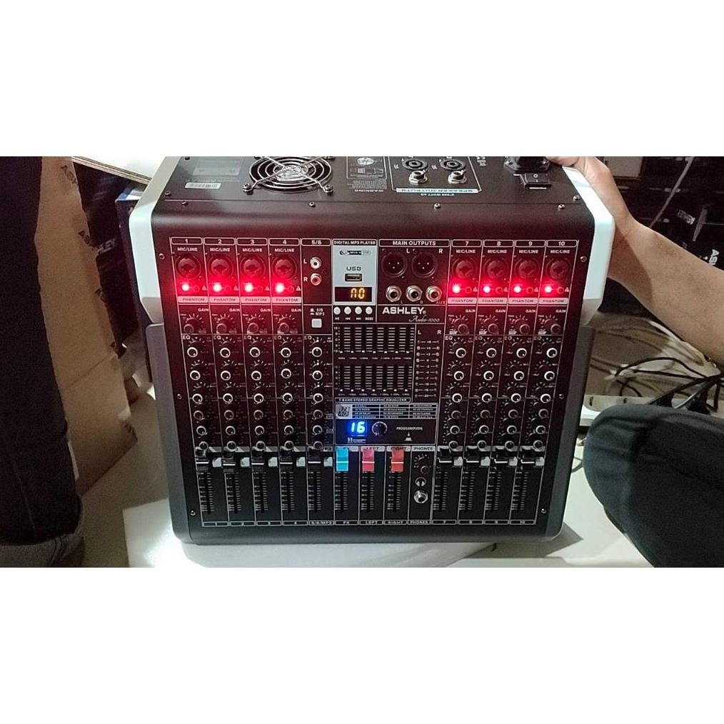 NEW POWER MIXER ASHLEY AUDIO1000 AUDIO 1000 10 CHANNEL ORIGINAL [terbaik][terlaris]