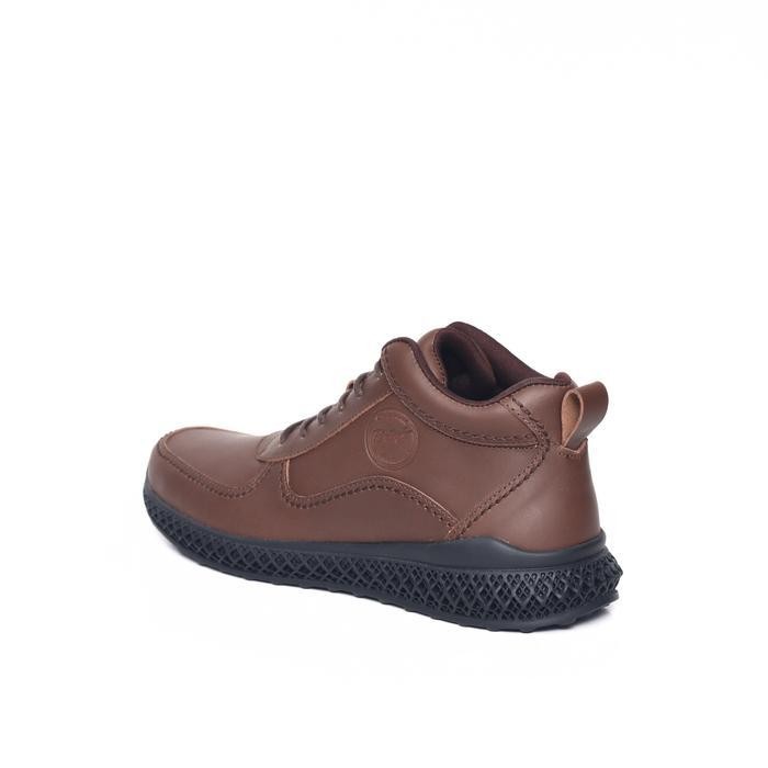 Bradleys Hero Tl Brown - Sepatu Kulit Formal Kasual Semi Boots Pria