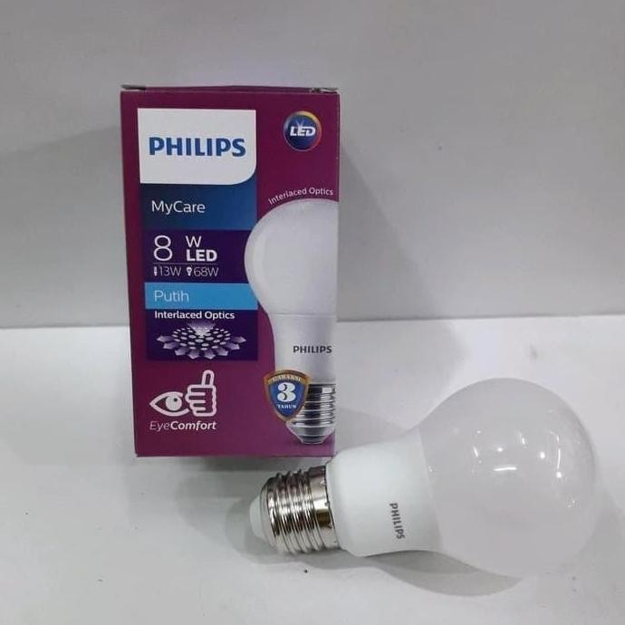 Bohlam Led Philips / Lampu Philips Led Bulb / Lampu Led Philips 8W