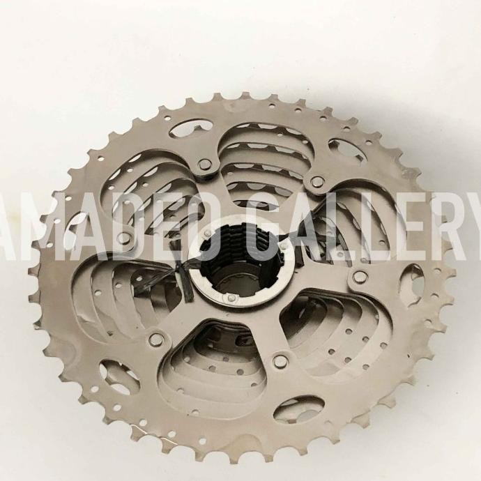 Part Sepeda Sprocket 10 Speed 11 42T Cassette 11-42 T Silver Chrome Oem Shimano