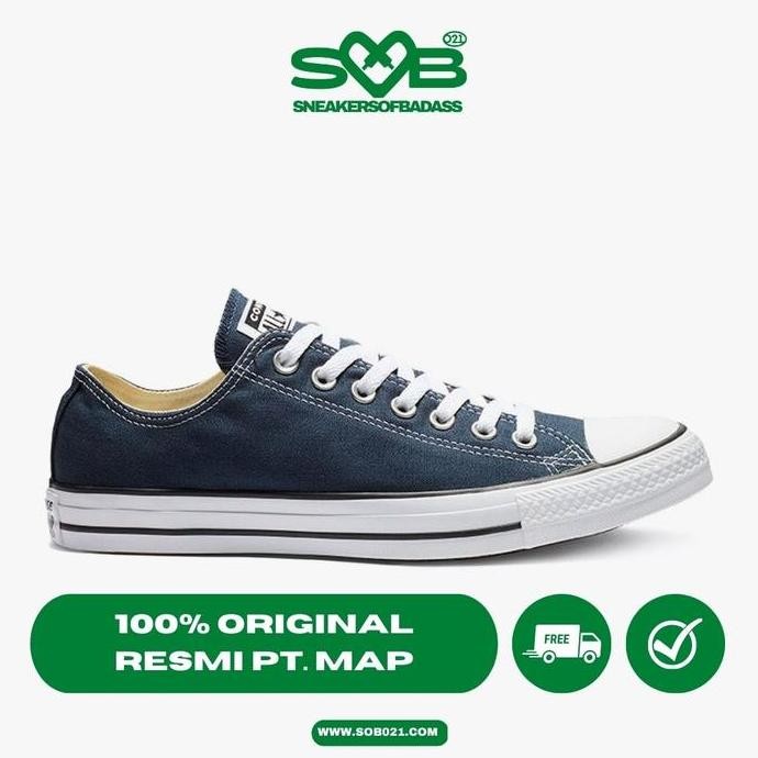 Sepatu Sneakers Converse Chuck Taylor All Star Ox Navy - M9697C (Best Quality)