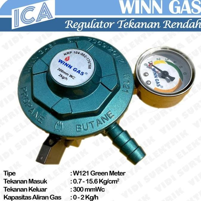 New Regulator Gas Dengan Meter W 121 M Winn Gas